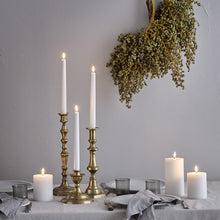 Load image into Gallery viewer, UYUNI Lighting Small Tapers, 2 Pack, Nordic White, Smooth Wax Flameless Candle, 1.9cm x 15cm (0.90" x 5.9")