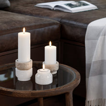 Load image into Gallery viewer, UYUNI Lighting New Design Tea Light with Captive Screw, White, ABS Plastic, 3.8cm x 1.9cm (1.5" x 0.75")