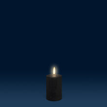 Load image into Gallery viewer, UYUNI Lighting Votive Size, Matte Black Textured Wax Flameless Candle, 5.0cm x 7.6cm (2.0" x 3")