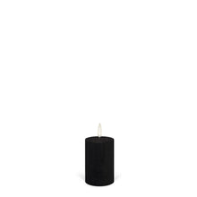 Load image into Gallery viewer, UYUNI Lighting Votive Size, Matte Black Textured Wax Flameless Candle, 5.0cm x 7.6cm (2.0" x 3")