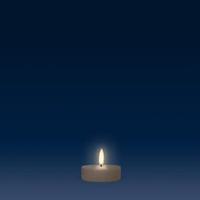 Load image into Gallery viewer, UYUNI Lighting Maxi Tea Light, Sandstone, Smooth Wax Flameless Candle, 6.1cm x 2.2cm (2.4” x 0.87”)