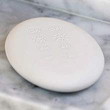 Load image into Gallery viewer, UYUNI Lighting Luxury Remote Control, White Pebble Shape, Soft Touch Silicone with built-in Magnet and Captive Screw 4.0cm x 8.5cm