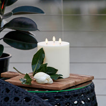 Load image into Gallery viewer, UYUNI Lighting Triple Wick Extra Wide Pillar, Nordic White, Smooth Wax Flameless Candle, 15.2cm x 15.2cm (6.0" x 6")