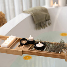 Load image into Gallery viewer, UYUNI Lighting Quattro Block Four Wick Rectangular Candle, Nordic White, Smooth Wax Flameless Candle, 18.0cm x 5.0cm x 3.8cm (7.0" x 2.0" x 1.5")