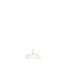 Load image into Gallery viewer, UYUNI Lighting Maxi Tea Light, Nordic White, Smooth Wax Flameless Candle, 6.1cm x 2.2cm (2.4” x 0.87”)