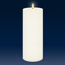 Load image into Gallery viewer, UYUNI Lighting Extra Tall Wide Pillar, Classic Ivory, Smooth Wax Flameless Candle, 10.1cm x 25.4cm (4.0&quot; x 10&quot;)