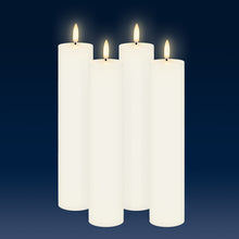 Load image into Gallery viewer, UYUNI Lighting Tall Thin Pillar, Classic Ivory, Smooth Wax Flameless Candle, 4.8cm x 22.2cm (1.89&quot; x 8.74&quot;)