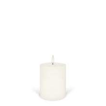 Load image into Gallery viewer, UYUNI Lighting Small Pillar, Classic Ivory, Smooth Wax Flameless Candle, 7.8cm x 10.1cm (3.1&quot; x 4&quot;)