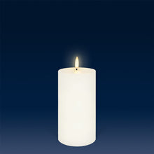 Load image into Gallery viewer, UYUNI Lighting Medium Pillar, Classic Ivory, Smooth Wax Flameless Candle, 7.8cm x 15.2cm (3.1" x 6")