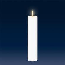 Load image into Gallery viewer, UYUNI Lighting Tall Thin Pillar, Nordic White, Smooth Wax Flameless Candle, 4.8cm x 22.2cm (1.89&quot; x 8.74&quot;)
