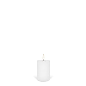 UYUNI Lighting Votive Size, Nordic White Smooth Wax Flameless Candle, 5.0cm x 7.6cm (2.0" x 3")