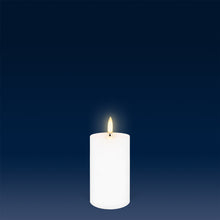 Load image into Gallery viewer, UYUNI Lighting Small Narrow Pillar, Nordic White, Smooth Wax Flameless Candle, 5.8cm x 10.1cm (2.2" x 4")