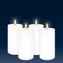 Load image into Gallery viewer, UYUNI Lighting Medium Pillar, Nordic White, Smooth Wax Flameless Candle, 7.8cm x 15.2cm (3.1&quot; x 6&quot;)