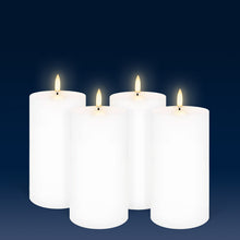 Load image into Gallery viewer, UYUNI Lighting Medium Pillar, Nordic White, Smooth Wax Flameless Candle, 7.8cm x 15.2cm (3.1" x 6")