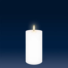 Load image into Gallery viewer, UYUNI Lighting Medium Pillar, Nordic White, Smooth Wax Flameless Candle, 7.8cm x 15.2cm (3.1" x 6")