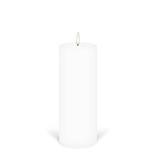 Load image into Gallery viewer, UYUNI Lighting Tall Pillar, Nordic White, Smooth Wax Flameless Candle, 7.8cm x 20.3cm (3.1&quot; x 8&quot;)