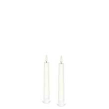 Load image into Gallery viewer, PRE ORDER - UYUNI Lighting Small Taper, 2 Pack, Classic Ivory, Smooth Wax Flameless Candle, 1.9cm x 15cm (0.90&quot; x 5.9&quot;)