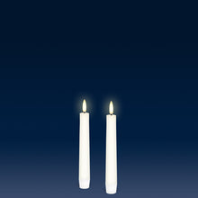 Load image into Gallery viewer, UYUNI Lighting Small Tapers, 2 Pack, Classic Ivory, Smooth Wax Flameless Candle, 1.9cm x 15cm (0.90" x 5.9")