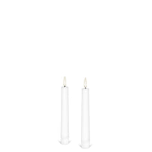 Load image into Gallery viewer, PRE ORDER - UYUNI Lighting Small Taper, 2 Pack, Nordic White, Smooth Wax Flameless Candle, 1.9cm x 15cm (0.90&quot; x 5.9&quot;)