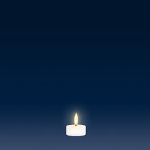 Load image into Gallery viewer, UYUNI Lighting New Design Tea Light with Captive Screw, White, ABS Plastic, 3.8cm x 1.9cm (1.5" x 0.75")