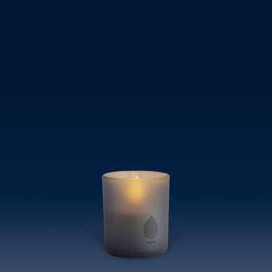 LIMITED EDITION | NEW UYUNI Lighting Luxury Glass Flameless Candle, Grey, 9.2cm x 10.2cm (3.6
