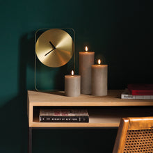 Load image into Gallery viewer, UYUNI Lighting Tall Pillar, Sandstone Textured Wax Flameless Candle, 7.8cm x 20.3cm (3.1&quot; x 8&quot;)