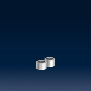 PRE ORDER - NEW UYUNI Lighting, 2 Pack, Polished Chrome Metal Taper Holders, 3.2cm x 2.3cm (1.3" x 0.9")