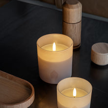 Load image into Gallery viewer, LIMITED EDITION | NEW UYUNI Lighting Luxury Glass Flameless Candle, Beige, 9.2cm x 10.2cm (3.6&quot; x 4&quot;)