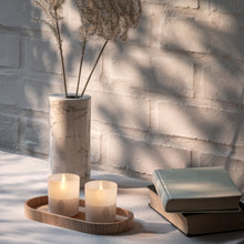 Load image into Gallery viewer, LIMITED EDITION | NEW UYUNI Lighting Luxury Glass Flameless Candle, Vanilla, 9.2cm x 10.2cm (3.6&quot; x 4&quot;)