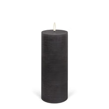 Load image into Gallery viewer, NEW - UYUNI Lighting Tall Pillar, Urbane Grey Textured Wax Flameless Candle, 7.8cm x 20.3cm (3.1&quot; x 8&quot;)