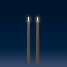 Load image into Gallery viewer, IN STOCK NOW - NEW UYUNI Lighting Tall Tapers, 2 Pack, Sandstone, Smooth Wax Flameless Candle, 2.3cm x 25cm (0.90&quot; x 9.85&quot;)