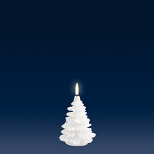 Load image into Gallery viewer, NEW | UYUNI Lighting Small Christmas Tree | Nordic White | Smooth Wax Flameless Candle | 9cm x 12cm (3.5" x 4.7")