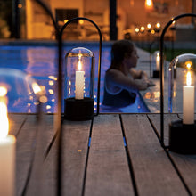 Load image into Gallery viewer, Glass Dome Outdoor Lantern with Outdoor Candle included