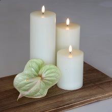 Load image into Gallery viewer, Tall Pillar, Classic Ivory, Smooth Wax Flameless Candle, 7.8cm x 20.3cm