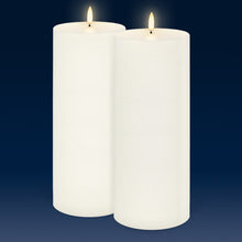 Load image into Gallery viewer, Extra Tall Wide Pillar, Classic Ivory, Smooth Wax Flameless Candle, 10.1cm x 25.4cm