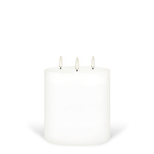 Load image into Gallery viewer, UYUNI Lighting Triple Wick Extra Wide Pillar, Classic Ivory, Smooth Wax Flameless Candle, 15.2cm x 15.2cm (6.0&quot; x 6&quot;)