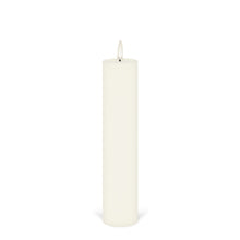 Load image into Gallery viewer, Tall Thin Pillar, Classic Ivory, Smooth Wax Flameless Candle, 4.8cm x 22.2cm