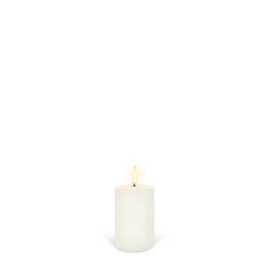 UYUNI Lighting Votive Size, Classic Ivory, Smooth Wax Flameless Candle, 5.0cm x 7.6cm (2.0" x 3")