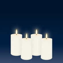 Load image into Gallery viewer, Small Narrow Pillar, Classic Ivory, Smooth Wax Flameless Candle, 5.8cm x 10.1cm