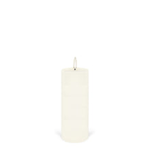 Load image into Gallery viewer, Medium Narrow Pillar, Classic Ivory, Smooth Wax Flameless Candle, 5.8cm x 15.2cm