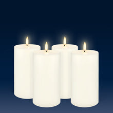 Load image into Gallery viewer, UYUNI Lighting Medium Pillar, Classic Ivory, Smooth Wax Flameless Candle, 7.8cm x 15.2cm (3.1&quot; x 6&quot;)
