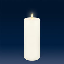 Load image into Gallery viewer, UYUNI Lighting Tall Pillar, Classic Ivory, Smooth Wax Flameless Candle, 7.8cm x 20.3cm (3.1&quot; x 8&quot;)