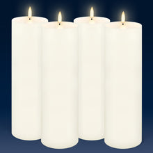Load image into Gallery viewer, Extra Tall Pillar, Classic Ivory, Smooth Wax Flameless Candle, 7.8cm x 25.4cm