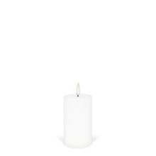 Load image into Gallery viewer, Small Narrow Pillar, Nordic White, Smooth Wax Flameless Candle, 5.8cm x 10.1cm