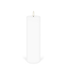 Load image into Gallery viewer, Tall Slim Pillar, Nordic White, Smooth Wax Flameless Candle, 6.8cm x 22.2cm