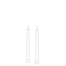 Load image into Gallery viewer, Medium Taper, 2 Pack, Nordic White, Smooth Wax Flameless Candle, 1.9cm x 20cm