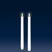 Load image into Gallery viewer, Tall Taper, 2 Pack, Nordic White, Smooth Wax Flameless Candle, 1.9cm x 25cm
